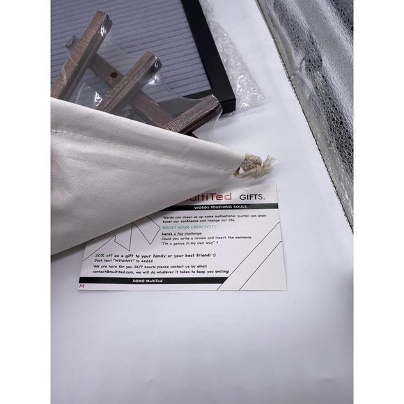 MultiTed Gray Espresso Letter Board - Picture 7 of 8